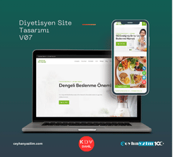 Diyetisyen Site Tasarımı  V7
